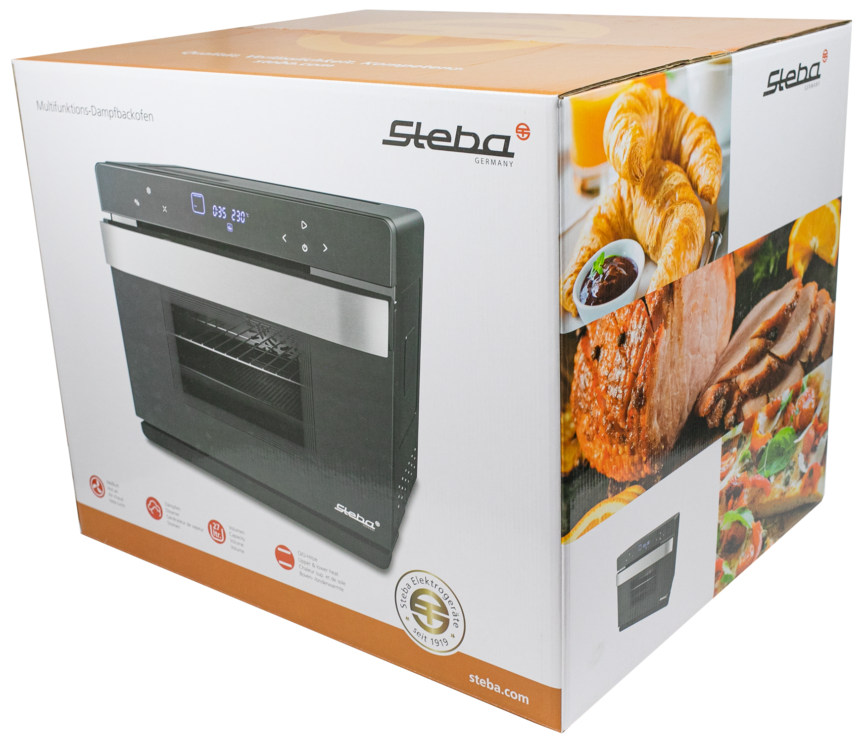 Steba Multifunktions ovn 27 L, 47 programmer  sort